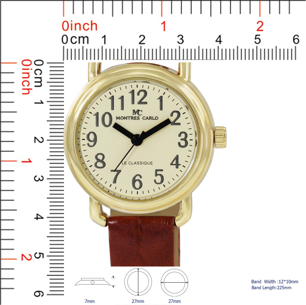 4899 - Vegan Leather Band Watch