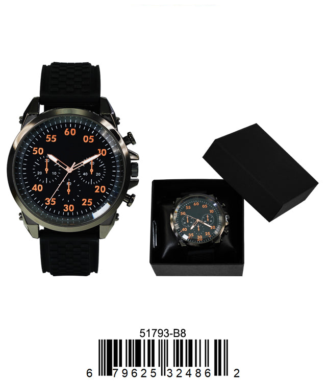 5179-B8 - Prepacked Silicon Band Watch