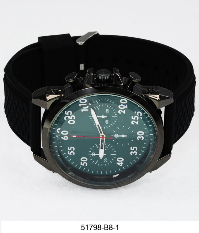 5179-B8 - Prepacked Silicon Band Watch