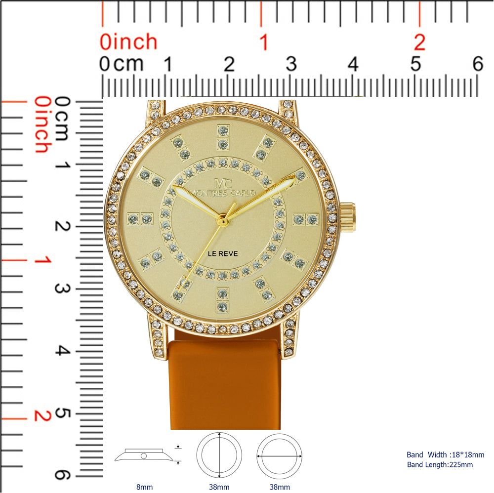 5440-Montres Carlo Silicon Band Watch