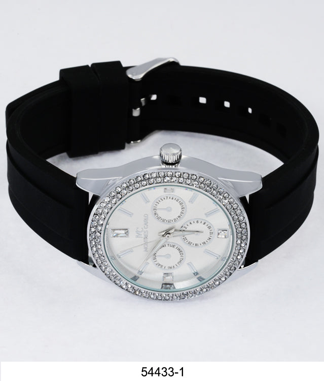 5443-Montres Carlo Silicon Band Watch