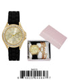 5451-JB31 Gift Boxed Rubber Band Watch with Jewelery Sets