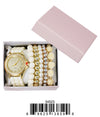 5452-JB31 Gift Boxed Rubber Band Watch with Jewellery Sets