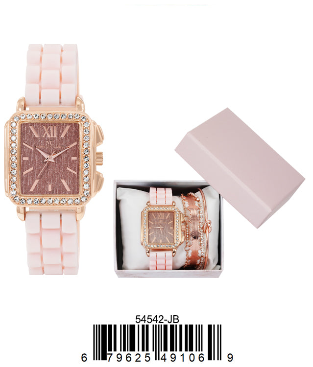 5454 - Montres Carlo Jewlery Gift Box with PU Band Watch