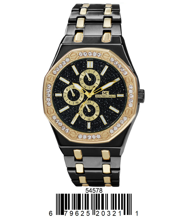 5457-Montres Carlo Metal Band Watch