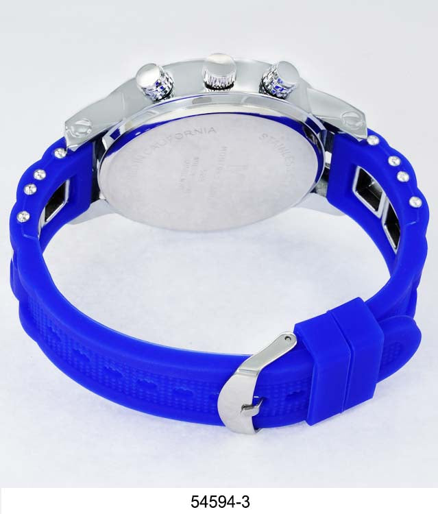 5459-Montres Carlo Silicon Band Watch