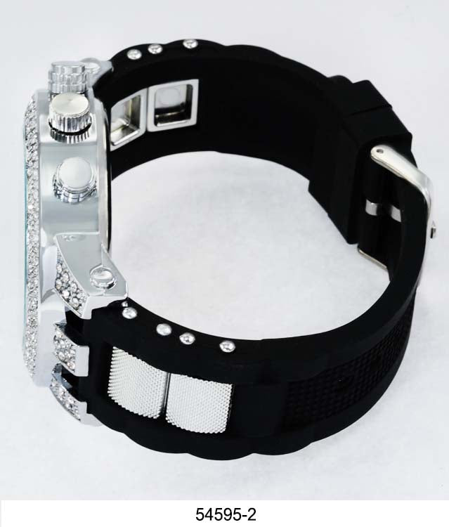 5459-Montres Carlo Silicon Band Watch