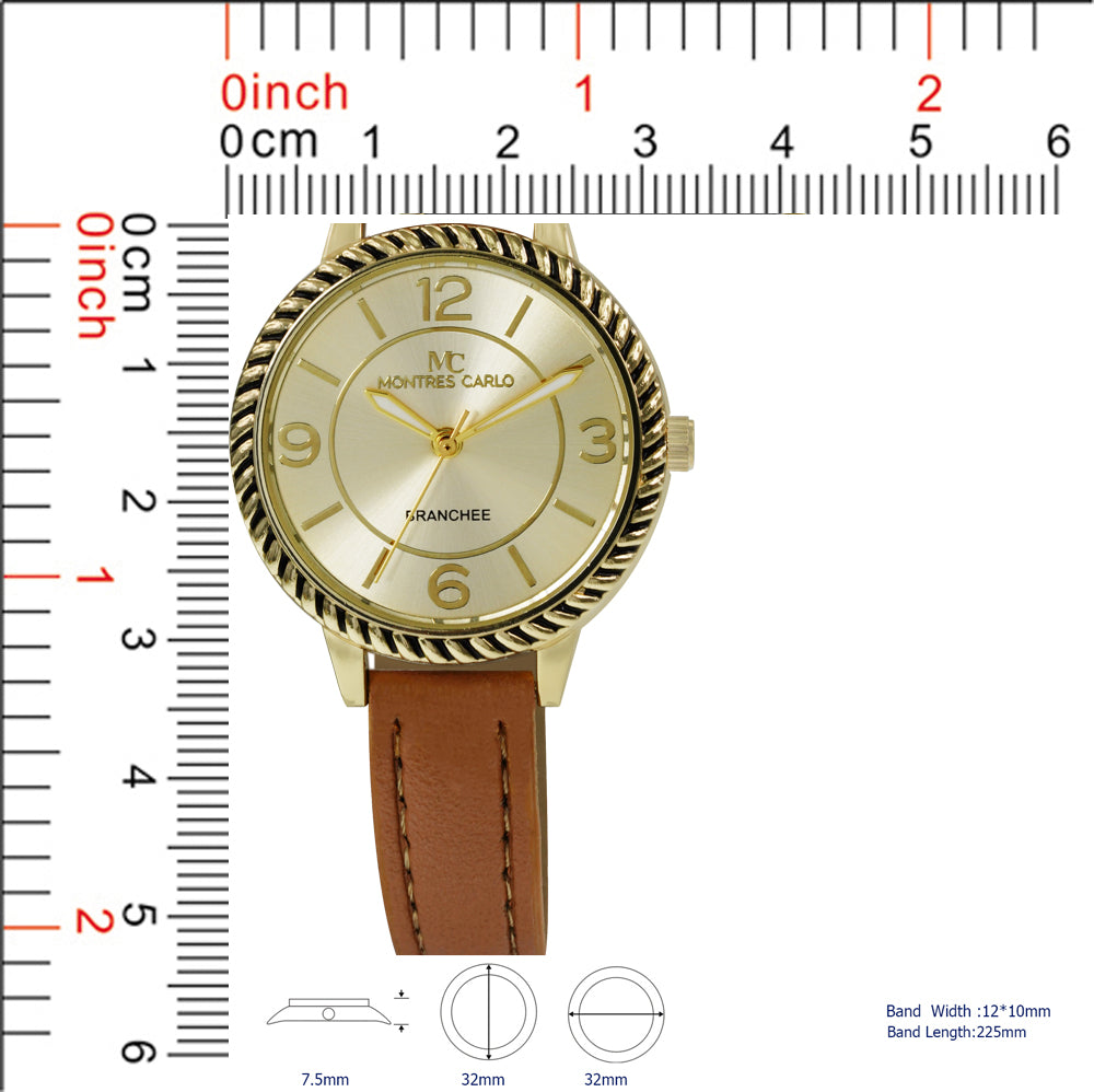 5462 - Vegan Leather Band Watch