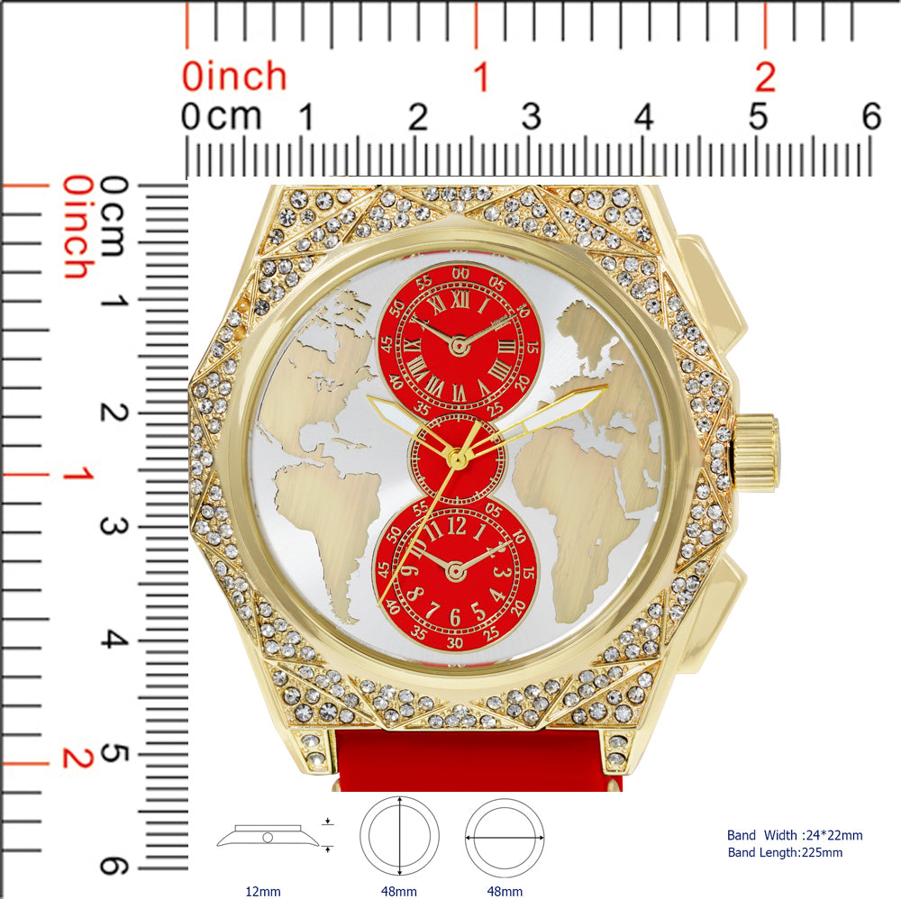 5485-Montres Carlo Silicon Band Watch