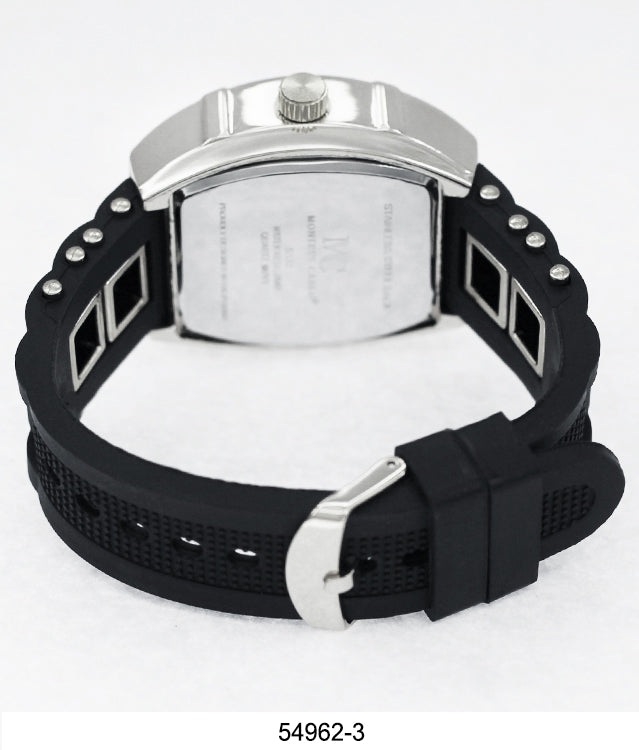 5496-Montres Carlo Silicon Band Watch