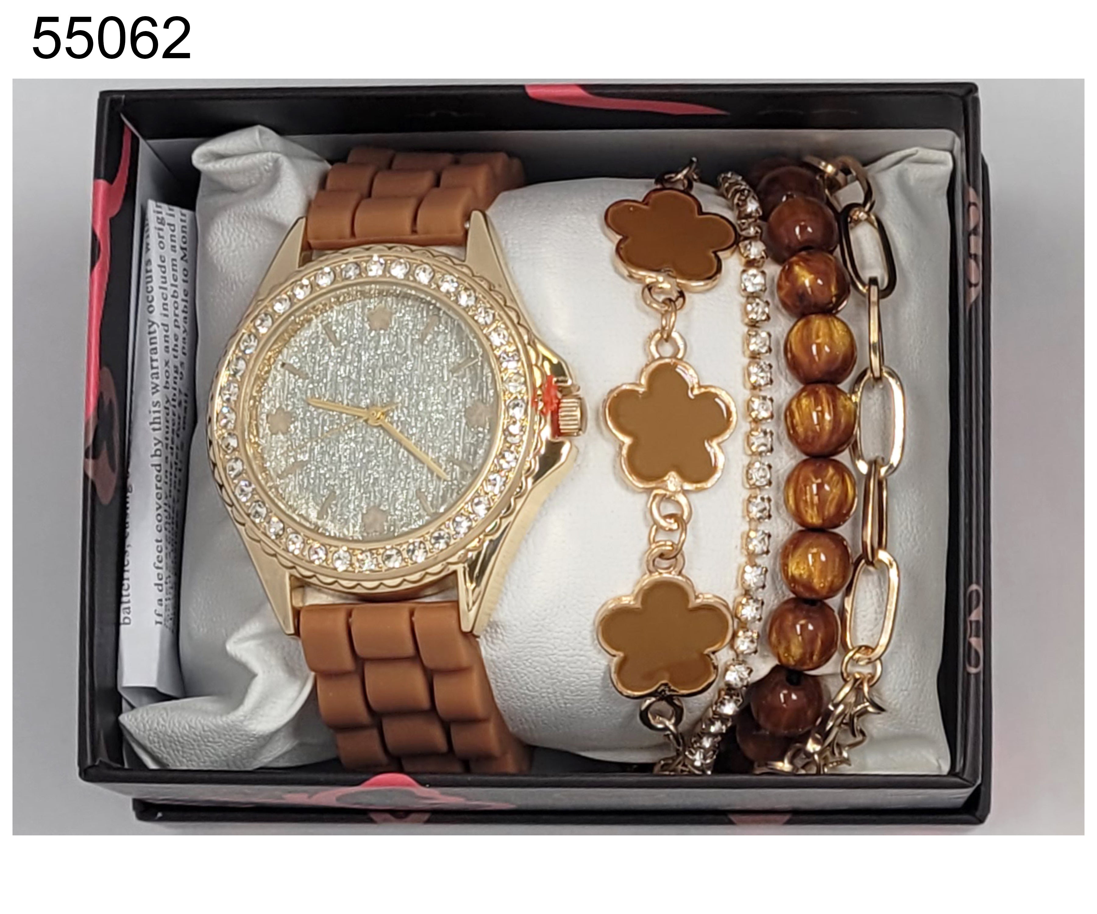 5506 - Silicon band watch Gift Box Edition