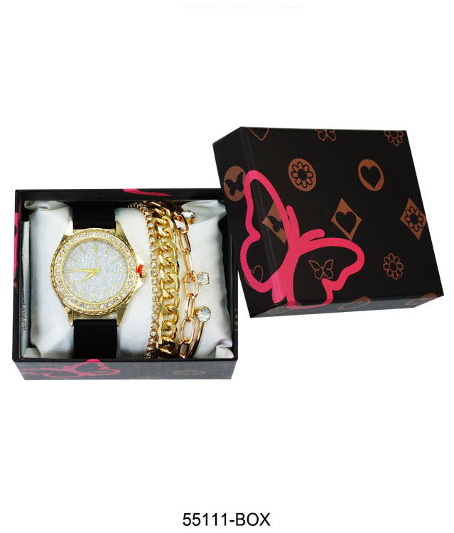 5511 - Silicon band watch Gift Box Edition