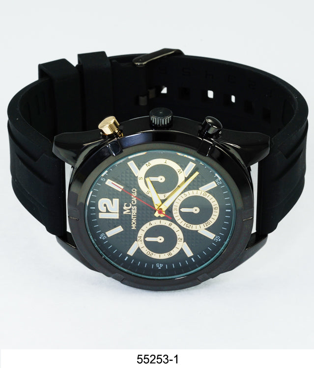 5525-Montres Carlo Silicon Band Watch