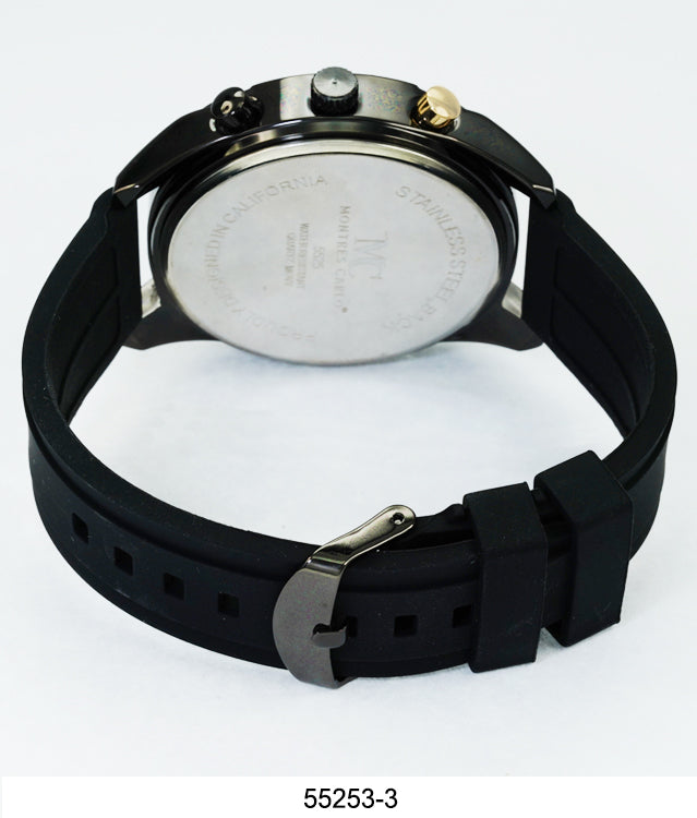 5525-Montres Carlo Silicon Band Watch