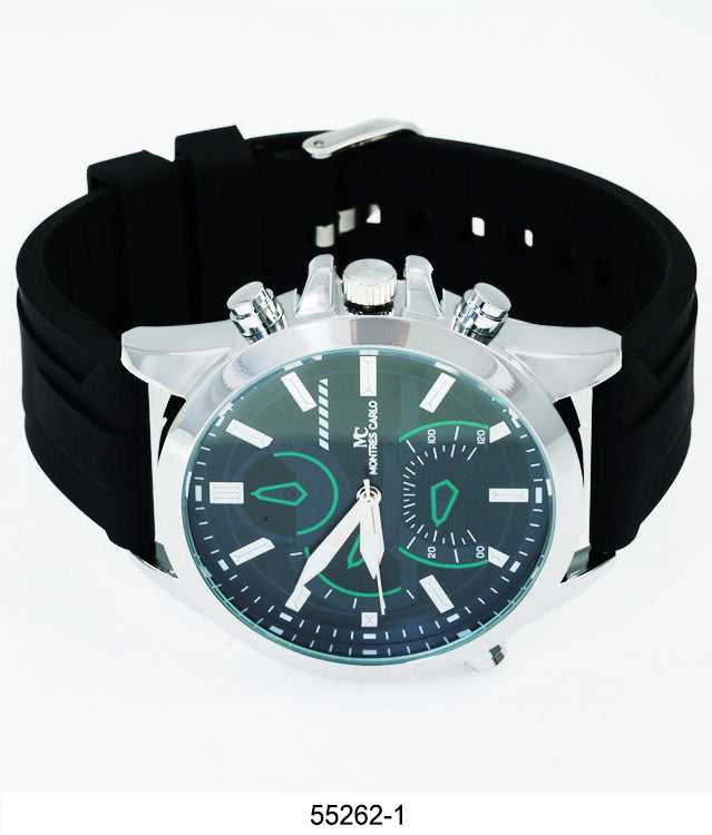 5526-Montres Carlo Silicon Band Watch