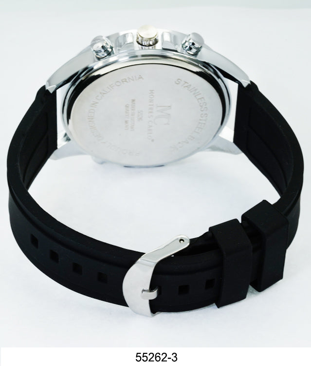 5526-Montres Carlo Silicon Band Watch