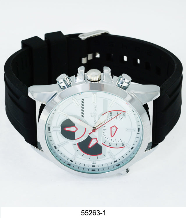 5526-Montres Carlo Silicon Band Watch