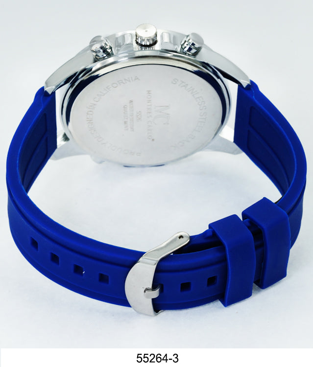 5526-Montres Carlo Silicon Band Watch