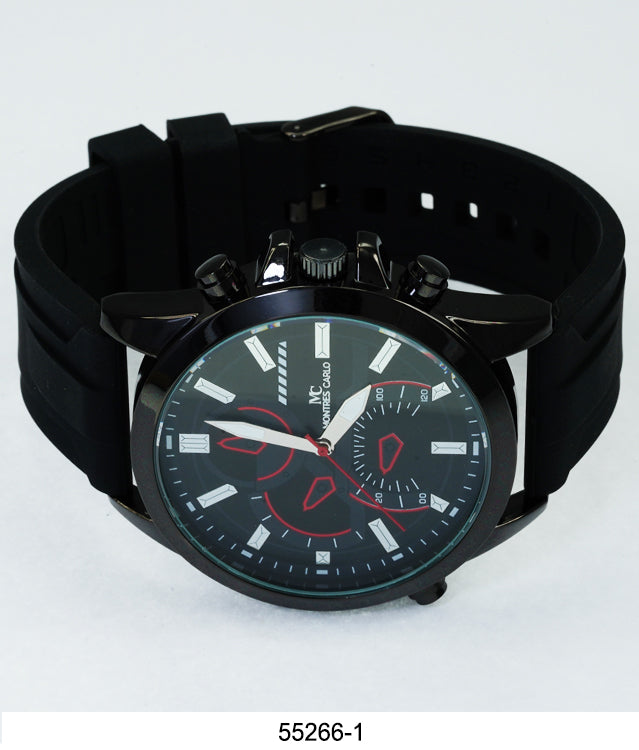 5526-Montres Carlo Silicon Band Watch