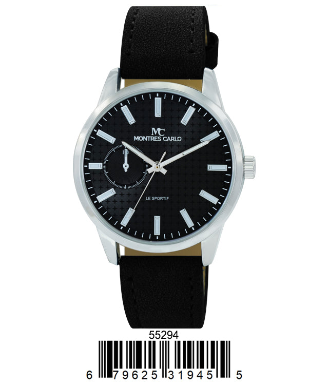 5529 - Vegan Leather Band Watch