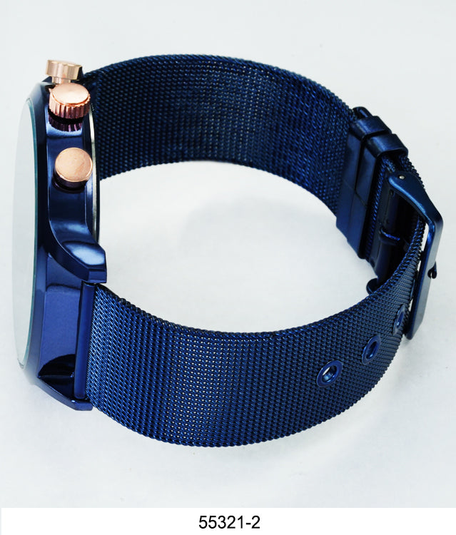 5532-Montres Carlo Mesh Band Watch