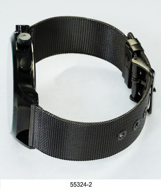 5532-Montres Carlo Mesh Band Watch