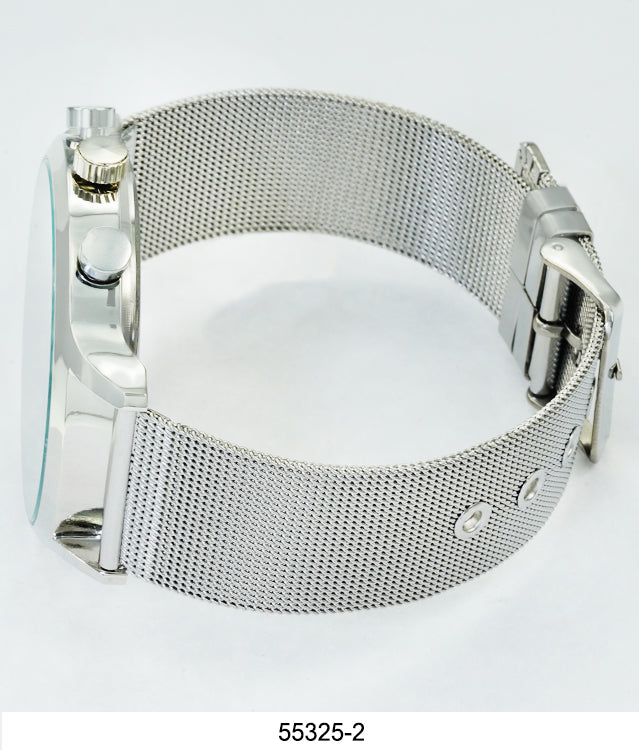 5532-Montres Carlo Mesh Band Watch