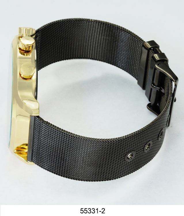 5533-Montres Carlo Mesh Band Watch