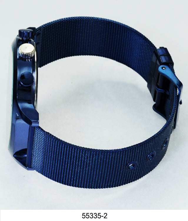 5533-Montres Carlo Mesh Band Watch