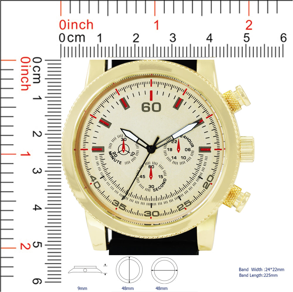 5534-B8 - Prepacked Silicon Band Watch