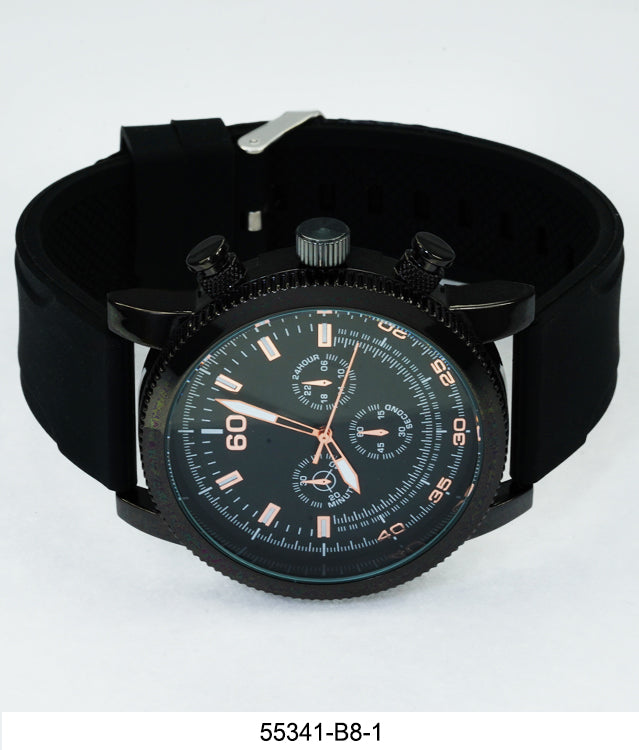 5534-B8 - Prepacked Silicon Band Watch