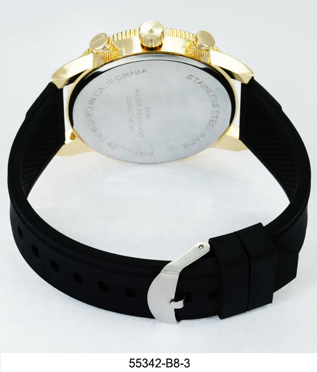 5534-B8 - Prepacked Silicon Band Watch