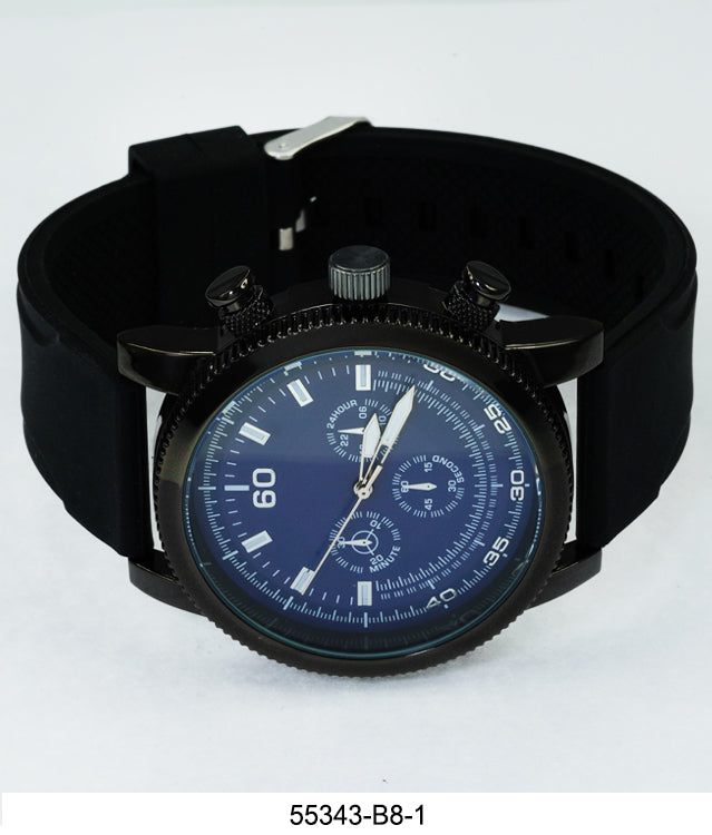 5534-B8 - Prepacked Silicon Band Watch