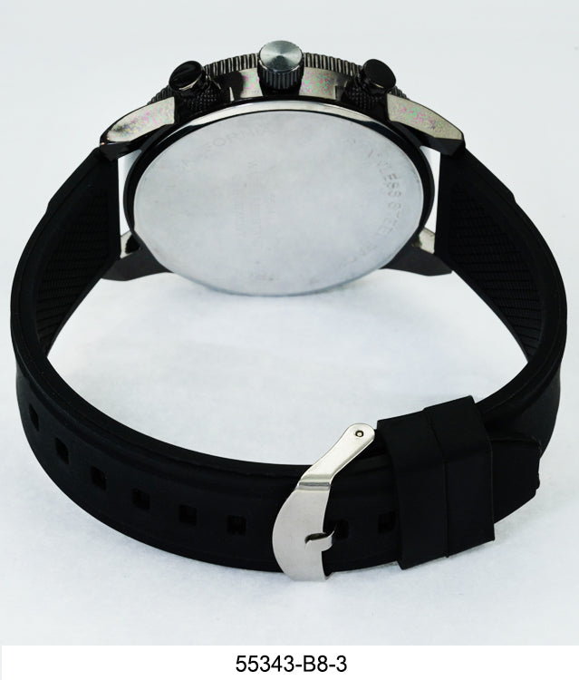 5534-B8 - Prepacked Silicon Band Watch