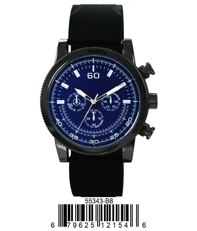 5534-B8 - Prepacked Silicon Band Watch