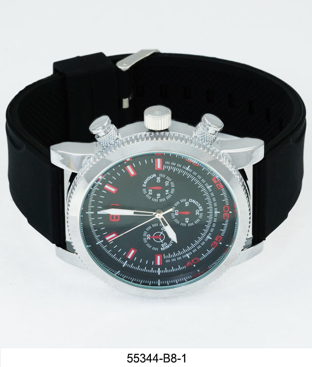 5534-B8 - Prepacked Silicon Band Watch