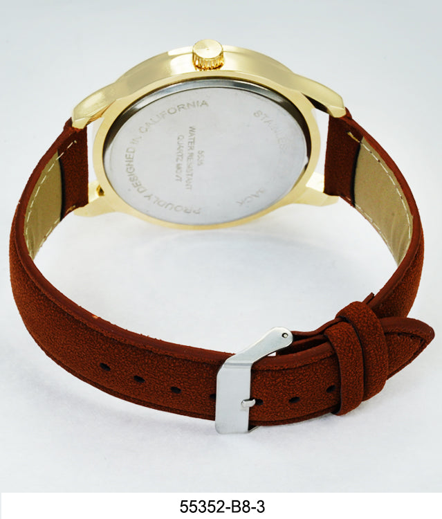 5535-B8 - Vegan Leather band watch Gift Box Edition