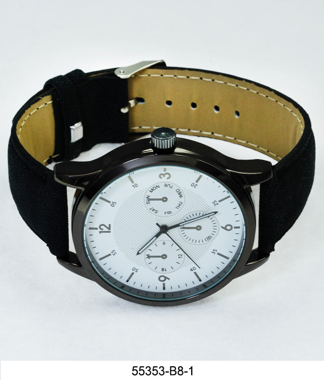 5535-B8 - Vegan Leather band watch Gift Box Edition