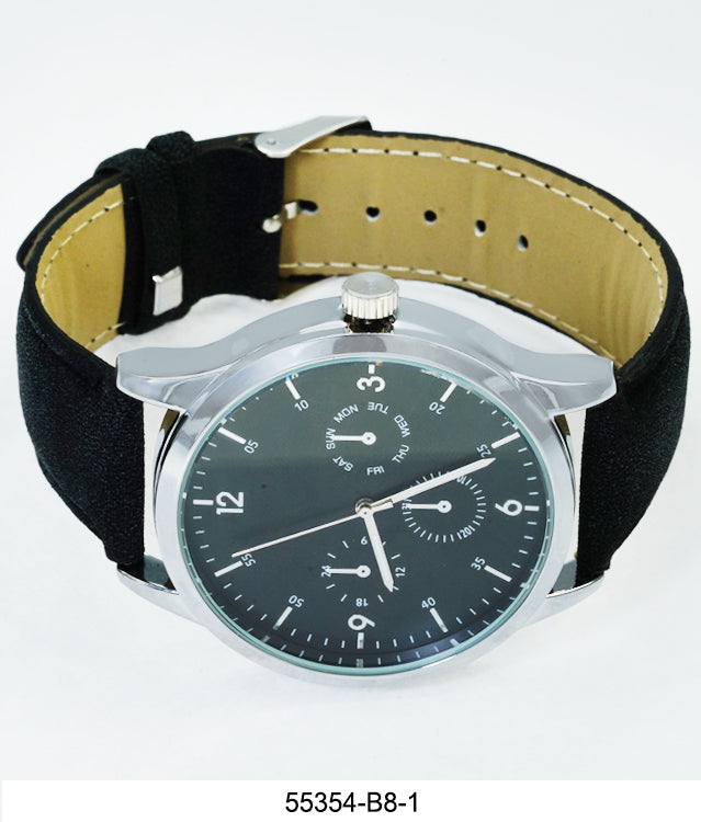 5535-B8 - Vegan Leather band watch Gift Box Edition