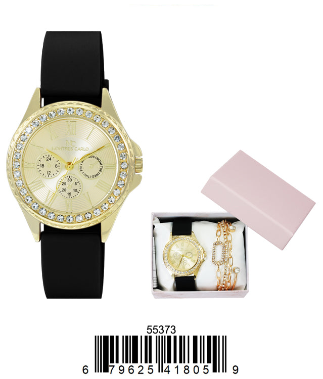 5537 - Montres Carlo Jewlery Gift Box with PU Band Watch