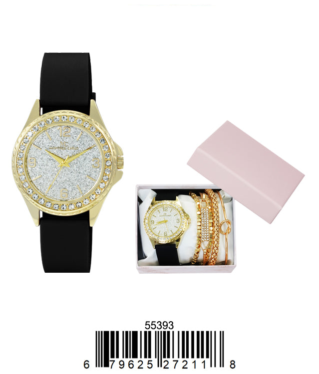 5539 - Montres Carlo Jewlery Gift Box with PU Band Watch