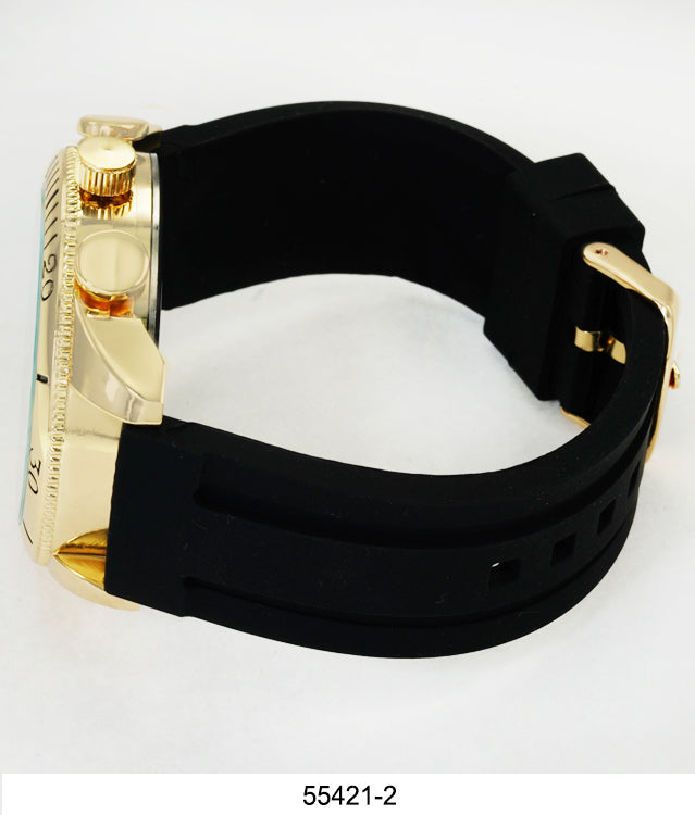 5542-Montres Carlo Silicon Band Watch