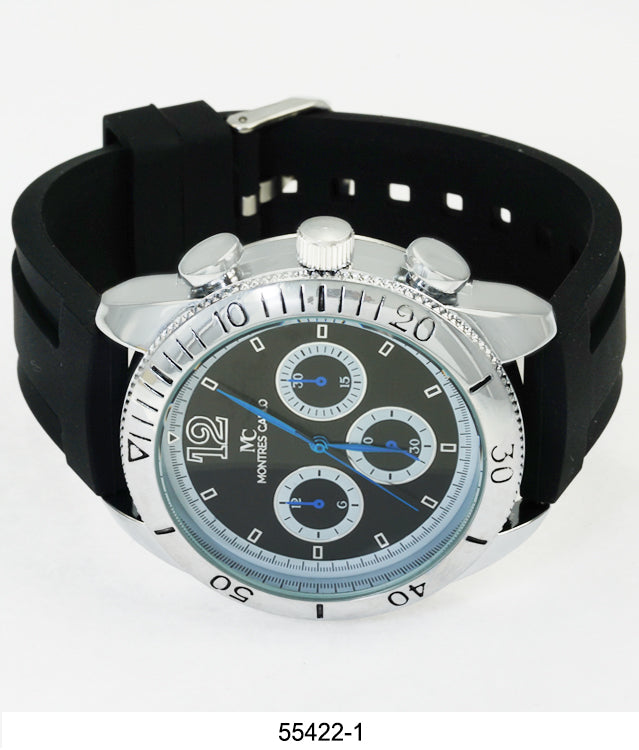 5542-Montres Carlo Silicon Band Watch