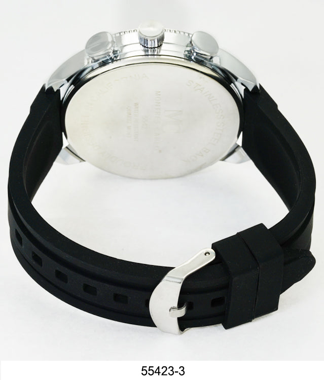 5542-Montres Carlo Silicon Band Watch