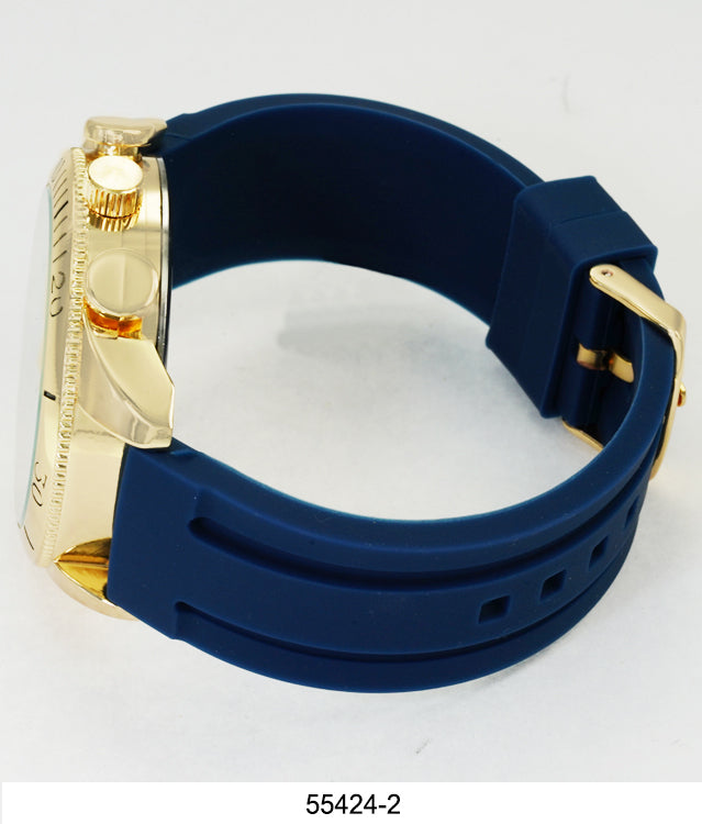 5542-Montres Carlo Silicon Band Watch