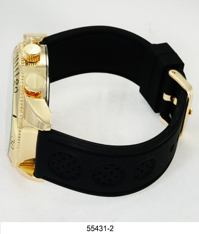 5543-Montres Carlo Silicon Band Watch