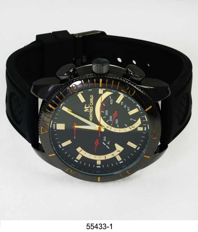 5543-Montres Carlo Silicon Band Watch