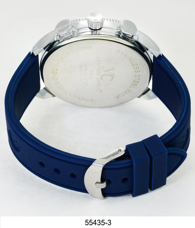 5543-Montres Carlo Silicon Band Watch