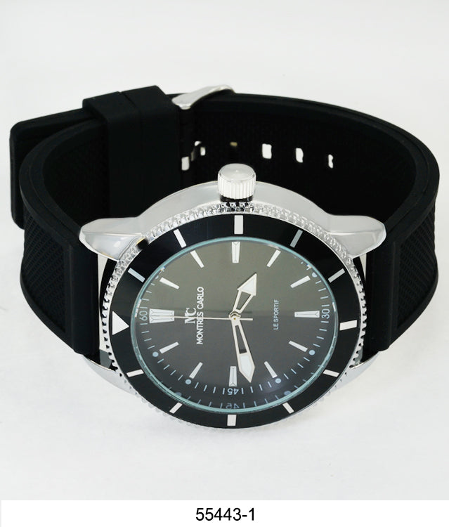 5544-Montres Carlo Silicon Band Watch