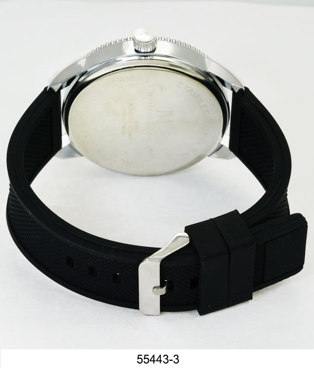 5544-Montres Carlo Silicon Band Watch